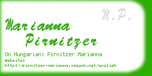 marianna pirnitzer business card